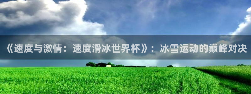 2026年世界杯赛程时间表格:《速度与激情:速度滑冰世界杯》:冰雪运动的巅峰对决